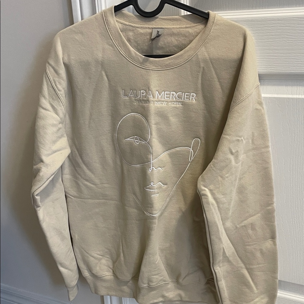Laura Mercier Cream Crewneck Sweater